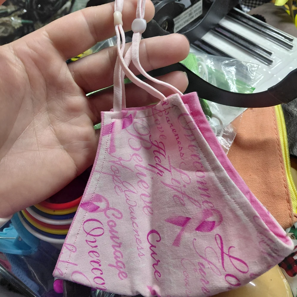 Pink Inspirational Face Mask